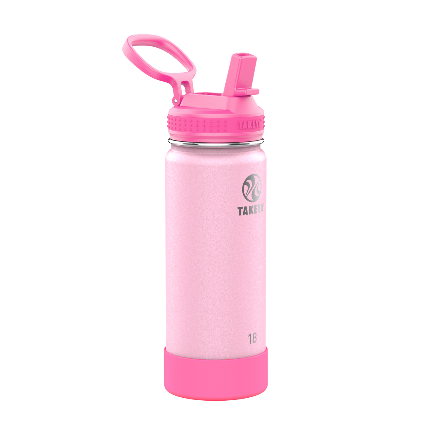 actives-kids-glow-in-the-dark-water-bottle-with-straw-lid-h2 51076-Actives-Kids-Straw-18-GID-SummerGlowPink-angle.png