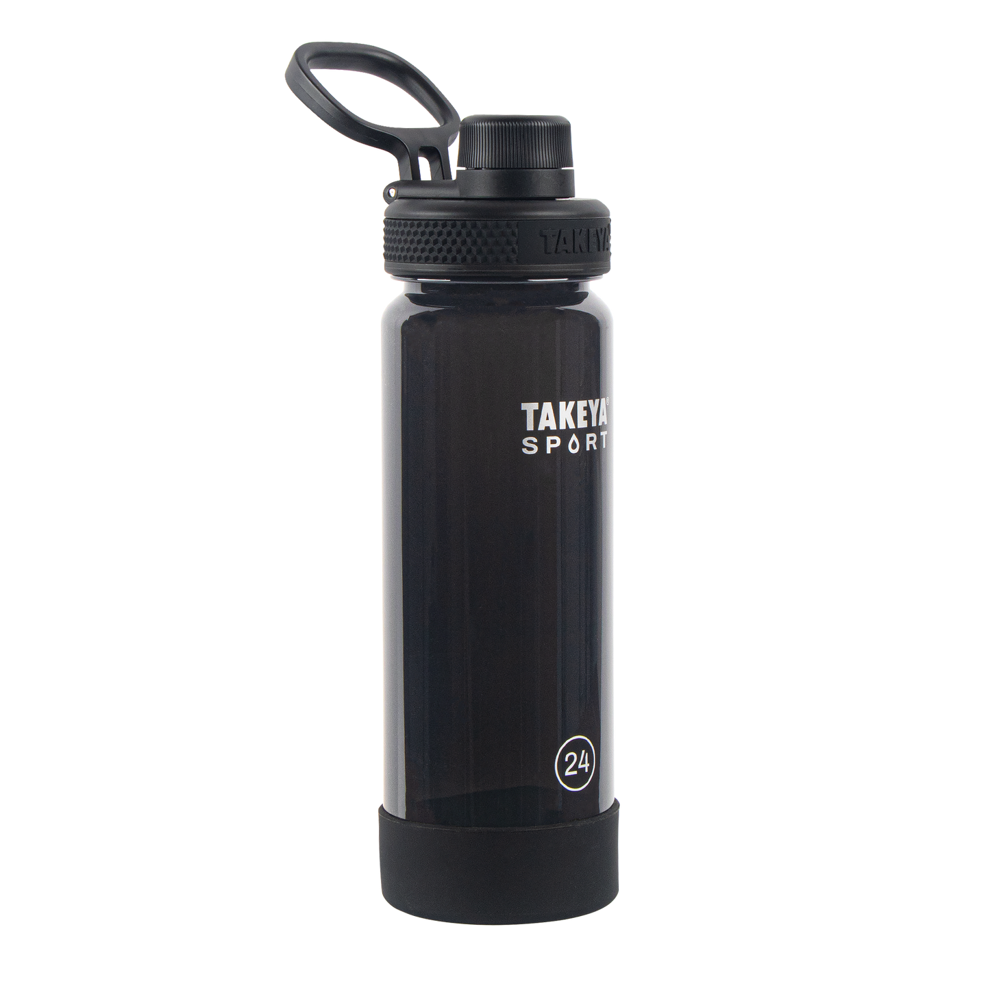 tritan-sport-water-bottle-with-spout-lid-r6 51664-TKS-Tritan-Spout-24-GrandSlamBlack-frontangle.png