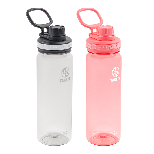 tritan-water-bottle-bundle-with-spout-lid-2-pack-k3 51689-Tritan-Spout-24-2pk-Clear-FlutterPink-angle_2e2a67e8-7240-4517-90e1-85605eacf4b2.png