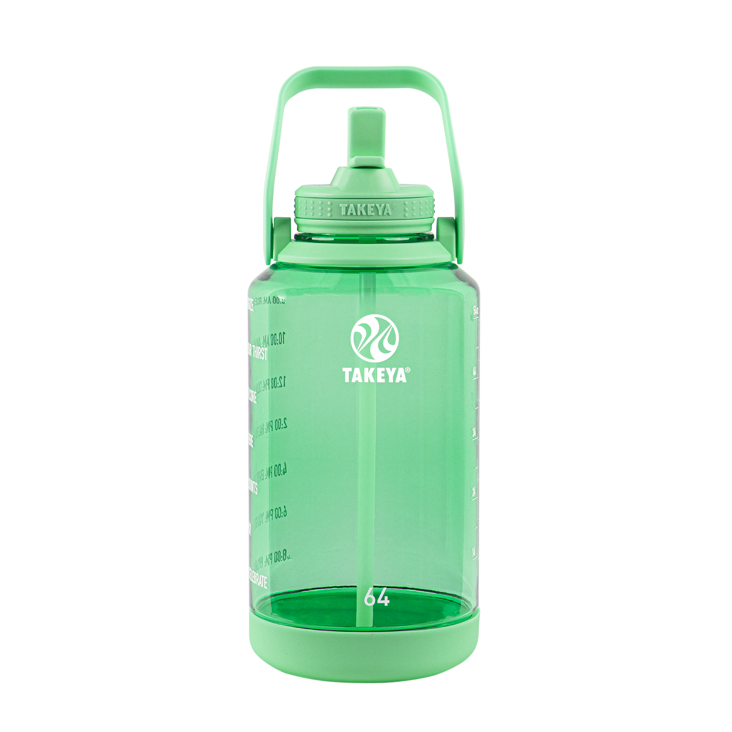 tritan-motivational-water-bottle-with-straw-lid-r8 54101-Tritan-Straw-Motivational-64-PistactioGreen-front.png
