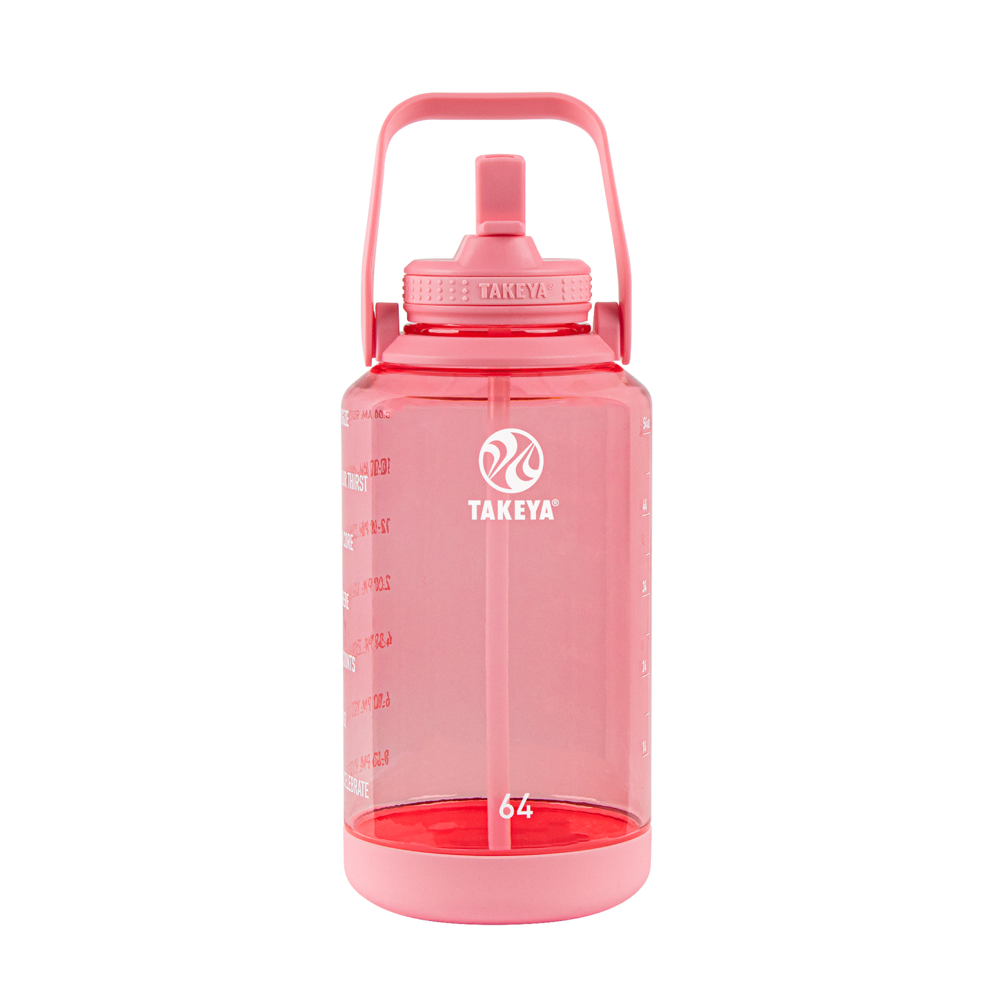 tritan-motivational-water-bottle-with-straw-lid-r8 54143-Tritan-Straw-Motivational-64-FlutterPink-front.png